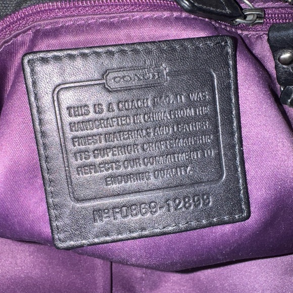 ‼️SOLD‼️Coach Vintage Multicolor Black Gray Patchwork Bleecker Tote Purse Bag - Picture 17 of 17